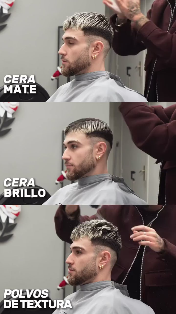 Cera Mate, Cera Brillo y Polvos de Textura No Waste